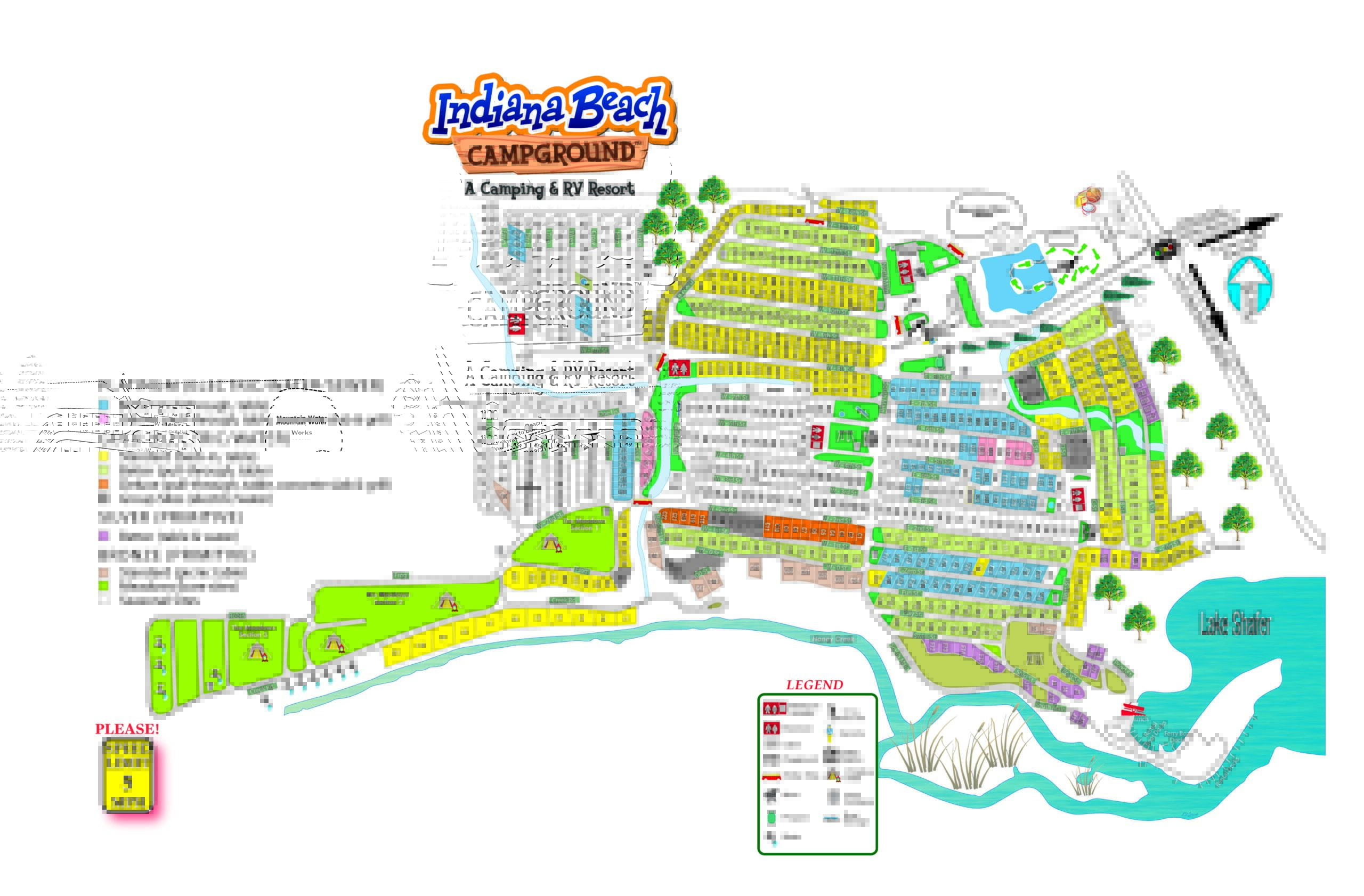 Campground Map Indiana Beach